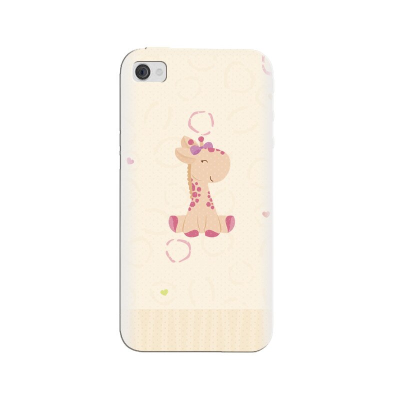 Husa silicon pentru Apple Iphone 4, Giraffe Cute