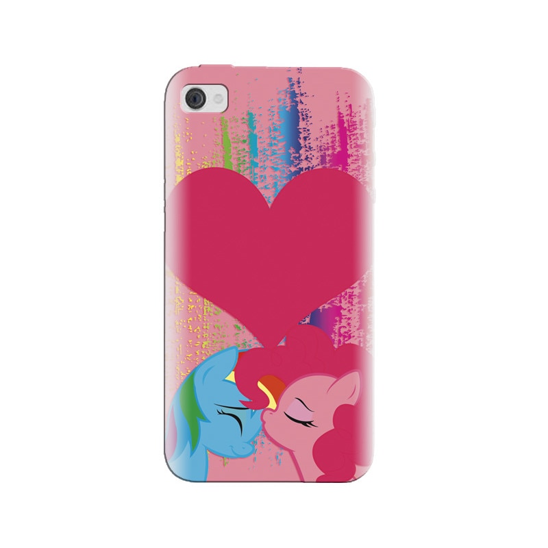 Husa silicon pentru Apple Iphone 4, Pinkie Kiss