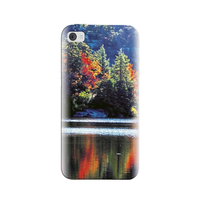 Husa silicon pentru Apple Iphone 4, Lake Minnewaska Autumn