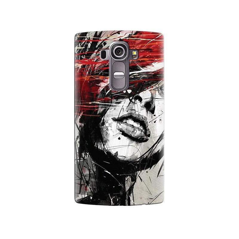 Husa silicon pentru LG G4, Byroglyphics Woman Drawing
