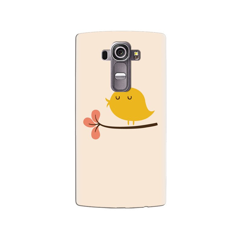 Husa silicon pentru LG G4, Flat Minimal Cute Bird Illustration