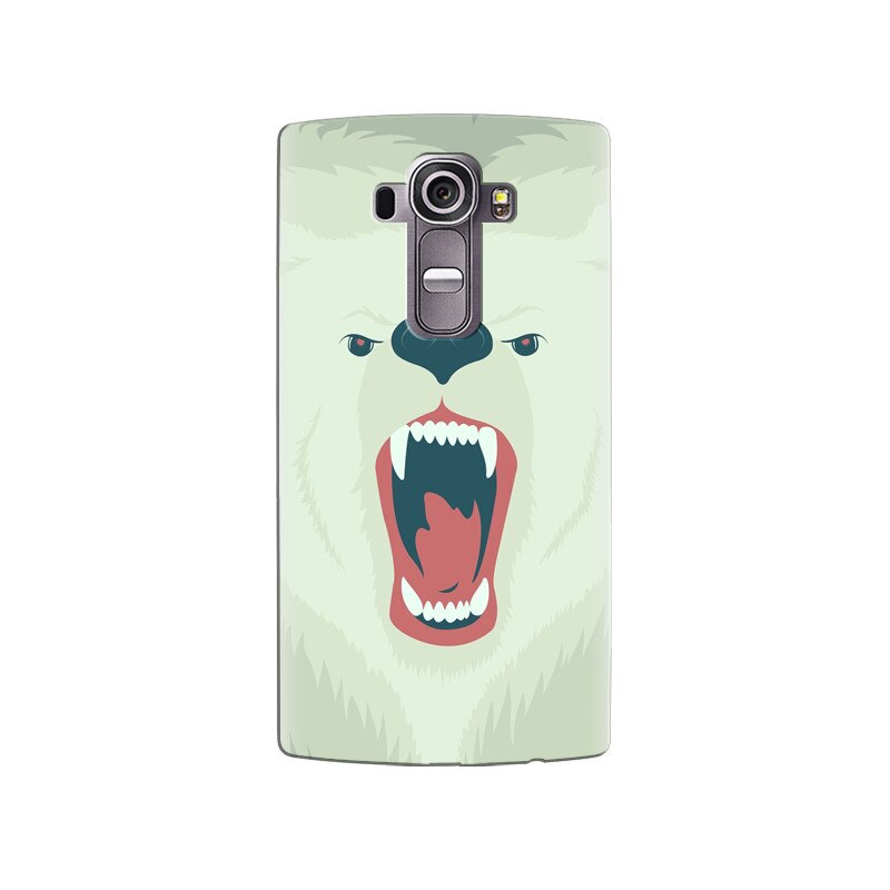 Husa silicon pentru LG G4, Fierce Polar Bear Winter