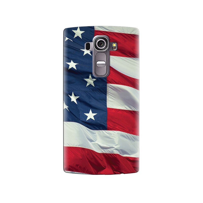 Husa silicon pentru LG G4, American Flag Illustration