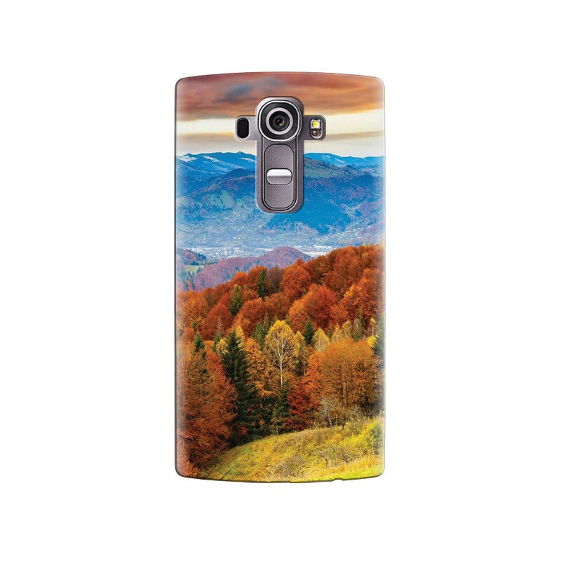 Husa silicon pentru LG G4, Autumn Mountain Fall Rusty Forest Colours