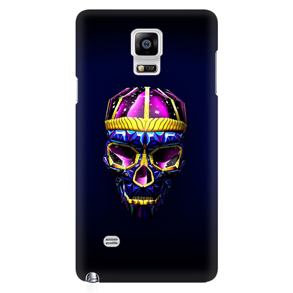 Husa silicon pentru Samsung Galaxy Note 4, Colorfull Skull
