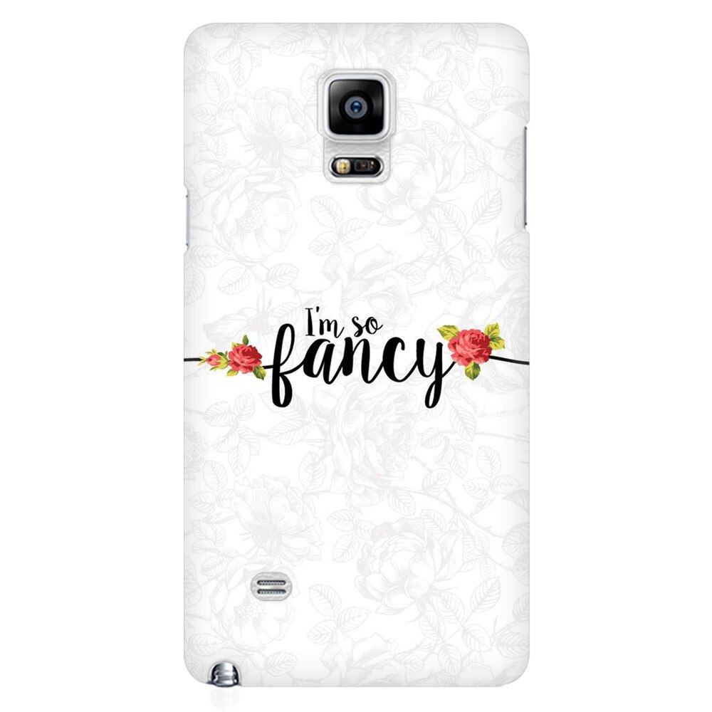 Husa silicon pentru Samsung Galaxy Note 4, Im So Fancy Floral