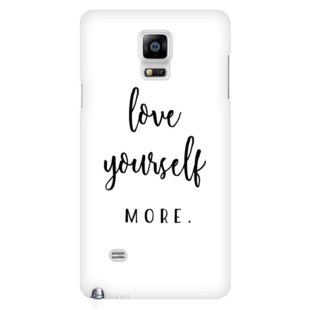 Husa silicon pentru Samsung Galaxy Note 4, Love Yourself More
