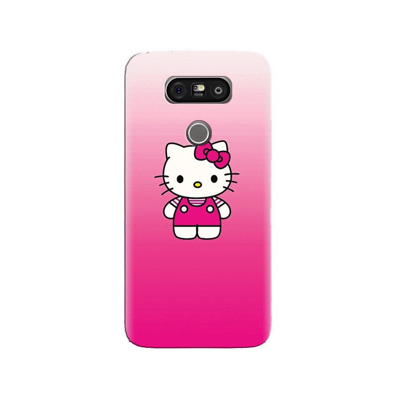 Husa silicon pentru LG G5, Cute Pink Catty