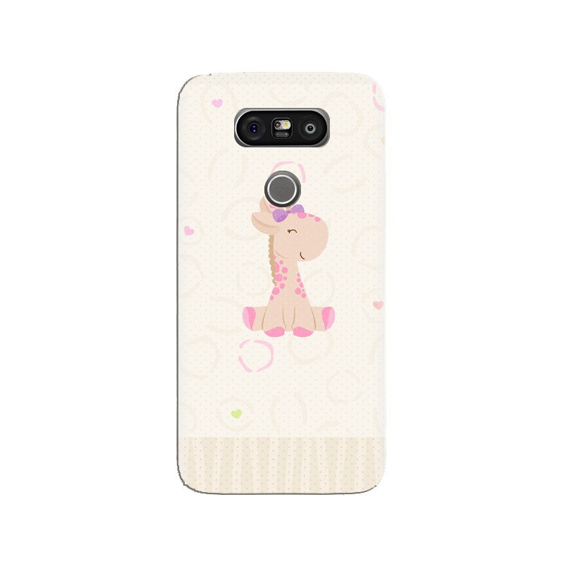 Husa silicon pentru LG G5, Giraffe Cute