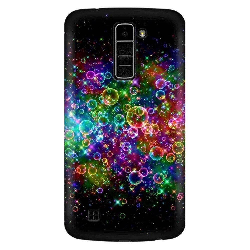 Husa silicon pentru LG K10, Rainbow Colored Soap Bubbles