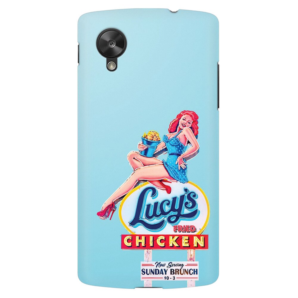 Husa silicon pentru LG Nexus 5, American Vintage Restaurant Sign