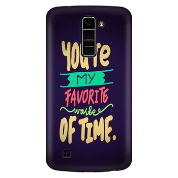 Husa silicon pentru LG K10, My Favorite Waste Of Time Husa silicon pentru LG K10, My Favorite Waste Of Time