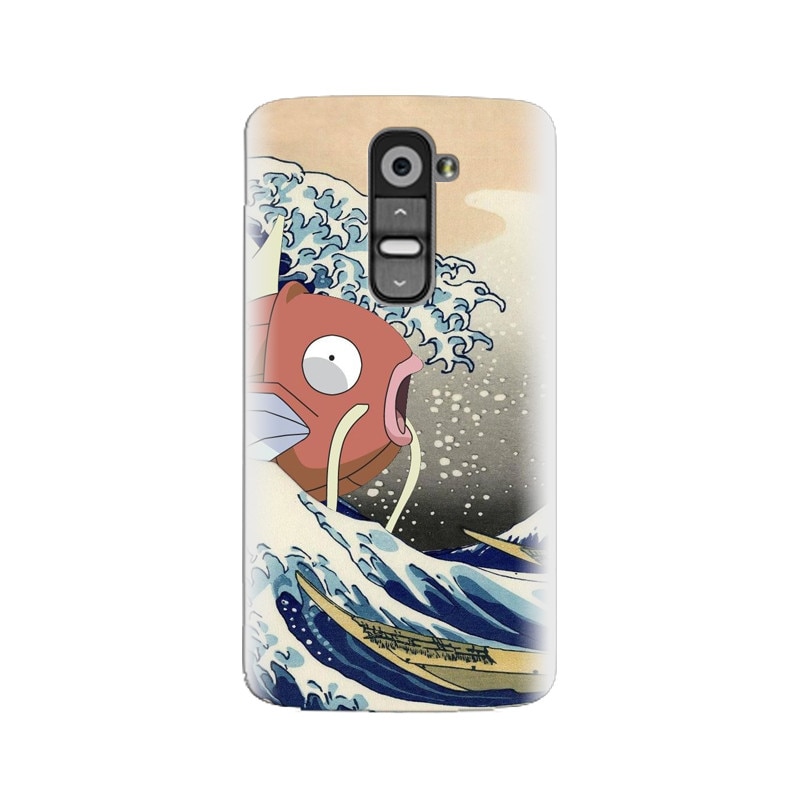 Husa silicon pentru LG G2, Great Wave Fish