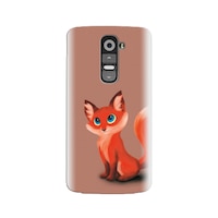 Husa silicon pentru LG G2, Fox Cartoon Animal And