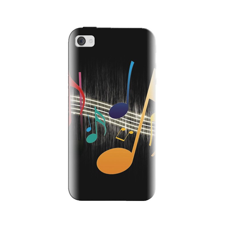 Husa silicon pentru Apple Iphone 4, Colorful Music