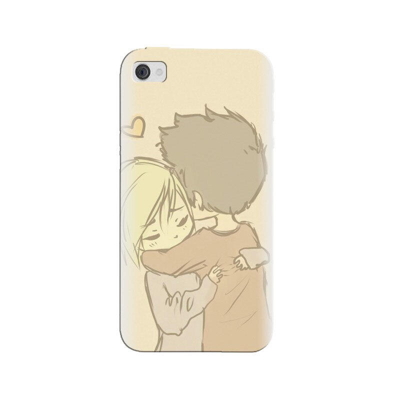 Husa silicon pentru Apple Iphone 4, Couple Hug