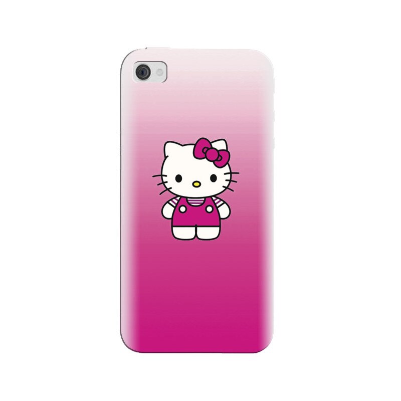Husa silicon pentru Apple Iphone 4, Cute Pink Catty