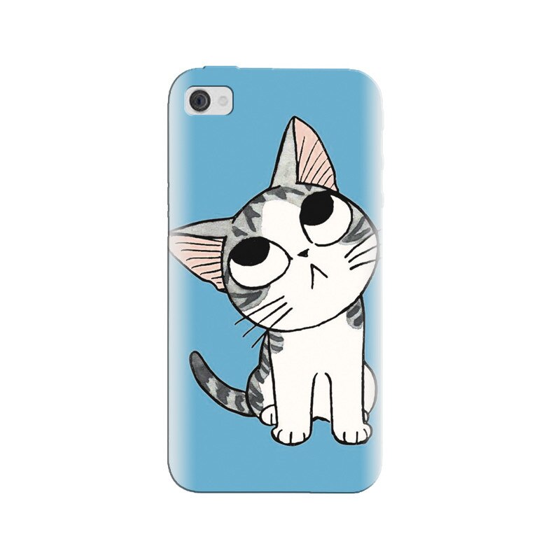 Husa silicon pentru Apple Iphone 4, Cat Lovely Cartoon