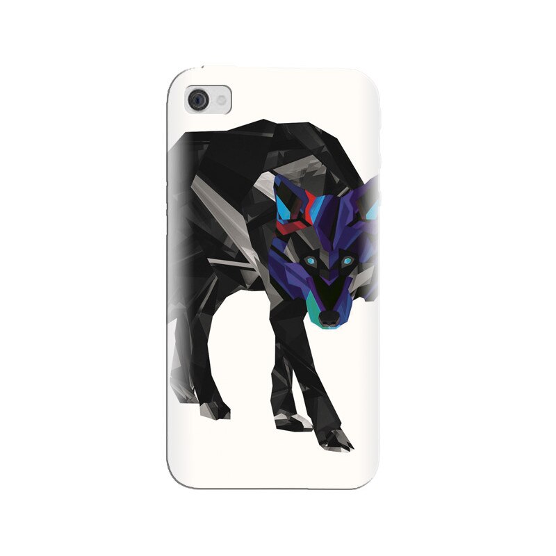 Husa silicon pentru Apple Iphone 4, Abstract Wolf