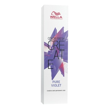 Vopsea de par semi-permanenta Wella Professionals Color Fresh Create Pure Violet, 60 ml