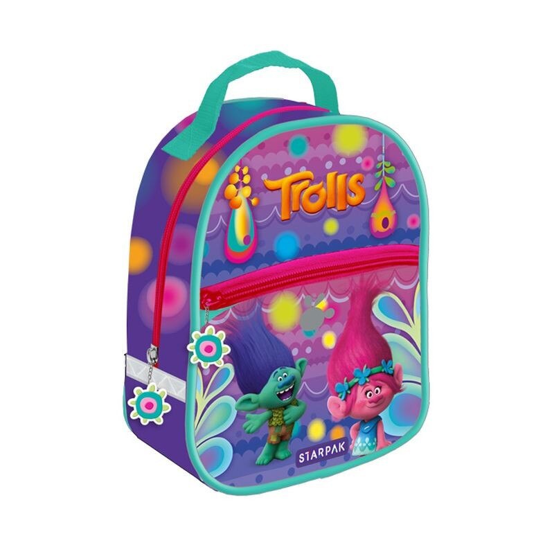 Ghiozdan Mini Trolls gradinita, 1 compartiment, 1 buzunar, Starpak