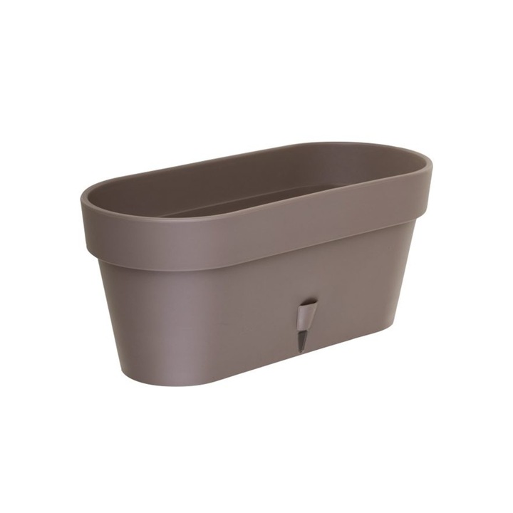 Саксия с напоителна система SANTINO Latina Window Box, ⌀39.5 см, 6.7 L, Шаде