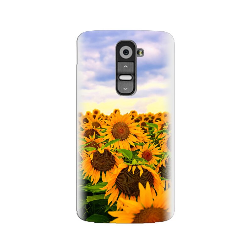 Husa silicon pentru LG G2, Sunflowers