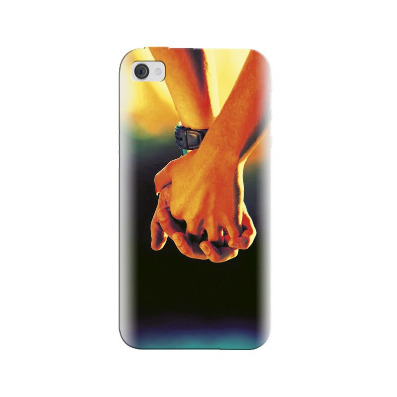 Husa silicon pentru Apple Iphone 4, Couple Holding Hands