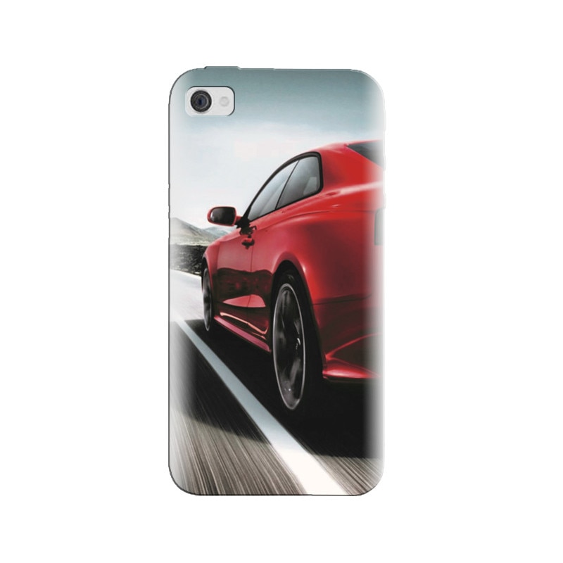 Husa silicon pentru Apple Iphone 4, Car On Road