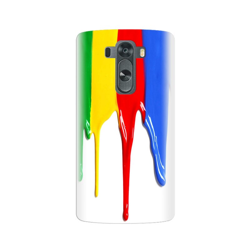 Husa silicon pentru LG G3, Dripping Colorful Paint