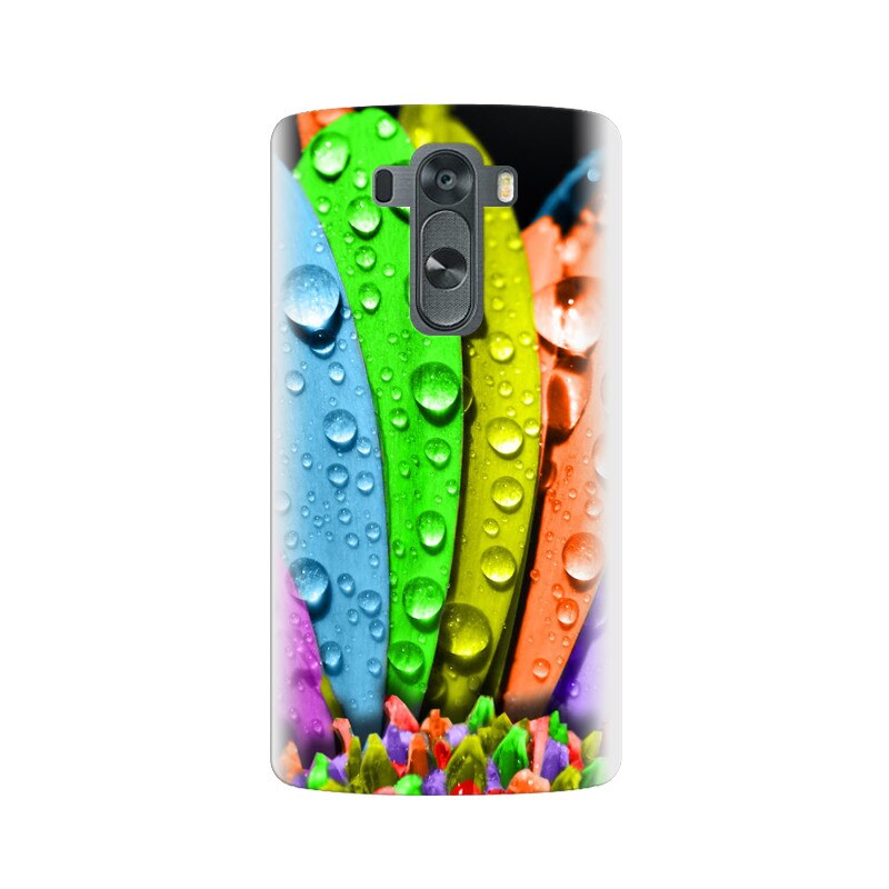 Husa silicon pentru LG G3, Colorful Daisy Petals