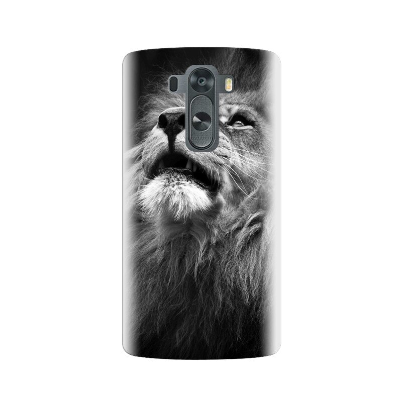 Husa silicon pentru LG G3, Majestic Lion Portrait