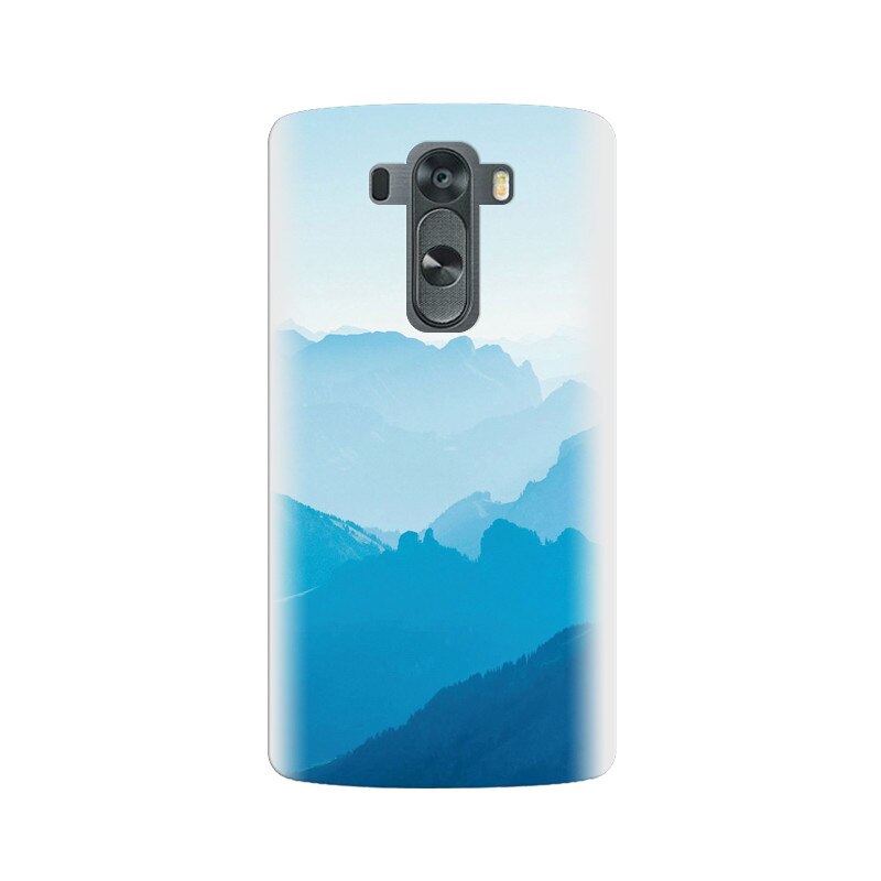 Husa silicon pentru LG G3, Blue Mountain Crests