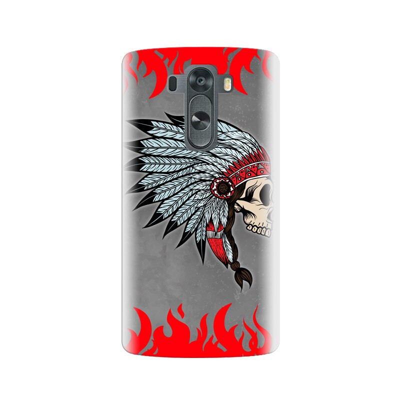Husa silicon pentru LG G3, Indian Skull