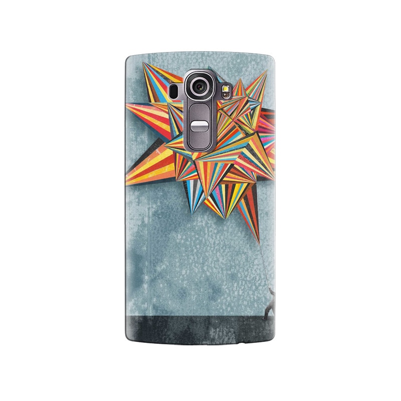 Husa silicon pentru LG G4, Abstract Colorful Balloon Triangles