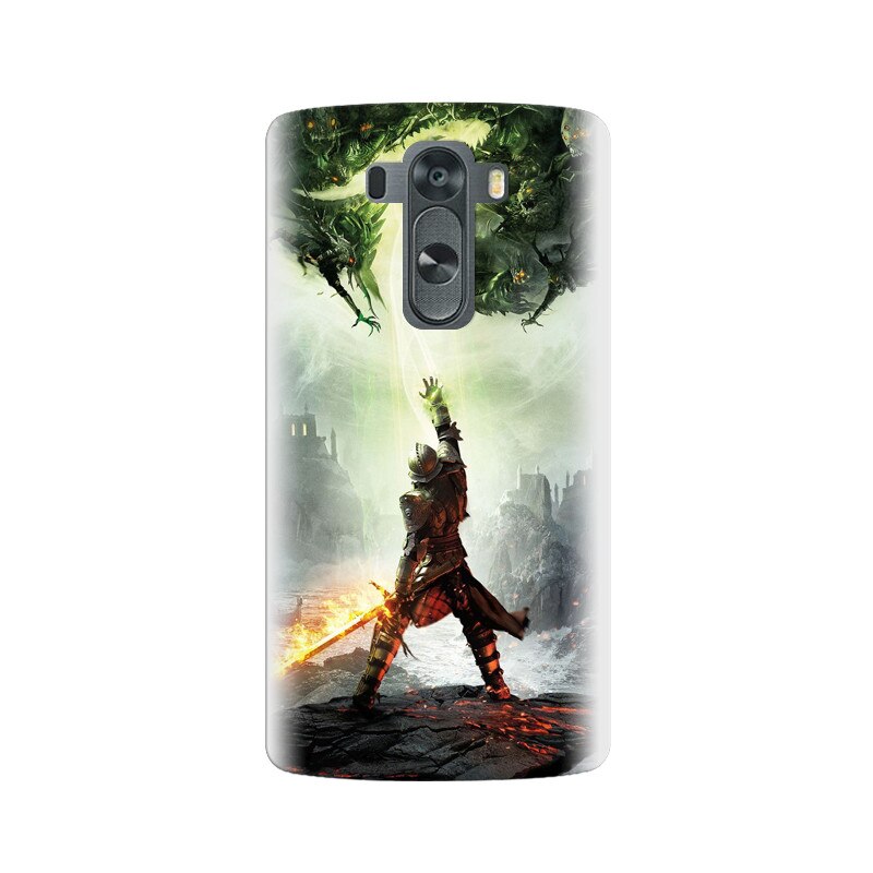 Husa silicon pentru LG G3, Green Dragon