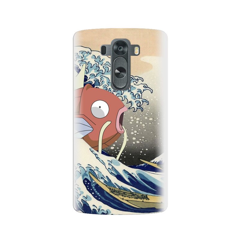 Husa silicon pentru LG G3, Great Wave Fish