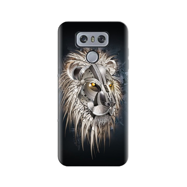 Husa silicon pentru LG G6, Abstract Lion 001