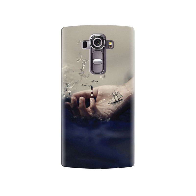 Husa silicon pentru LG G4, 3D Hand Ocean Render