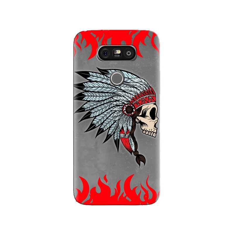 Husa silicon pentru LG G5, Indian Skull
