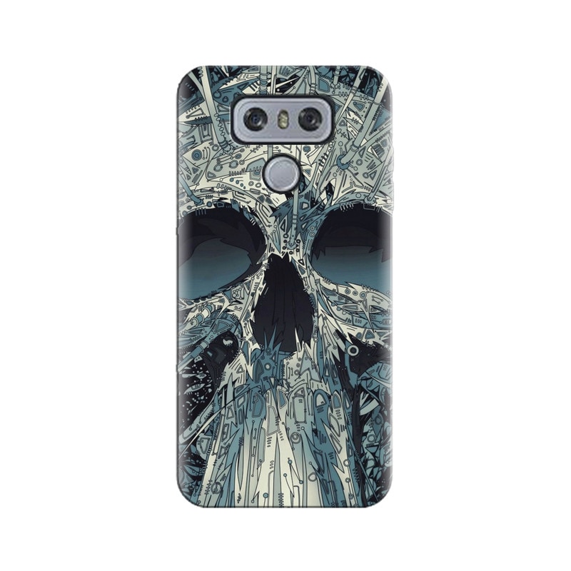 Husa silicon pentru LG G6, Abstract Skull Artwork Illustration