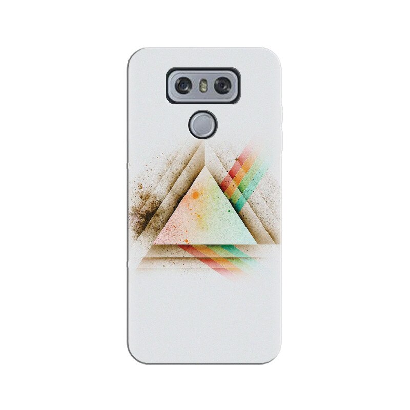 Husa silicon pentru LG G6, Abstract Grunge Light Triangle