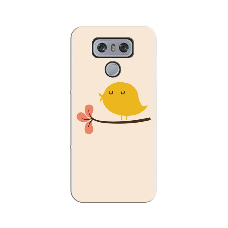Husa silicon pentru LG G6, Flat Minimal Cute Bird Illustration