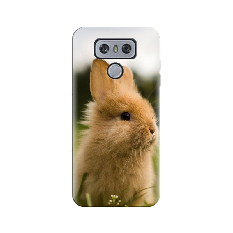Husa silicon pentru LG G6, Cute Rabbit In Grass