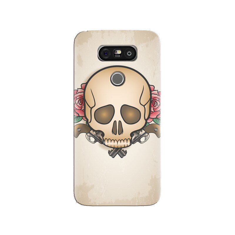 Husa silicon pentru LG G5, Skulls And Roses
