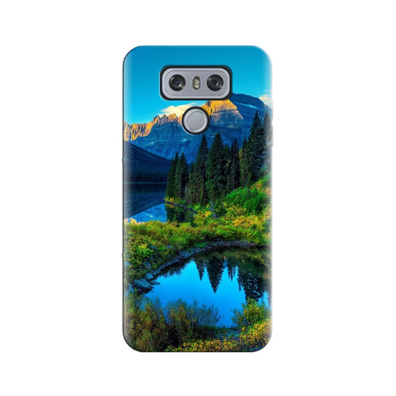 Husa silicon pentru LG G6, HDR Mountains Lake