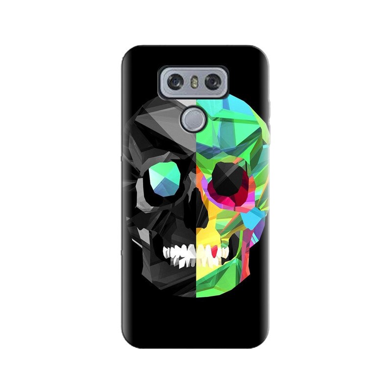 Husa silicon pentru LG G6, Colorful Skull