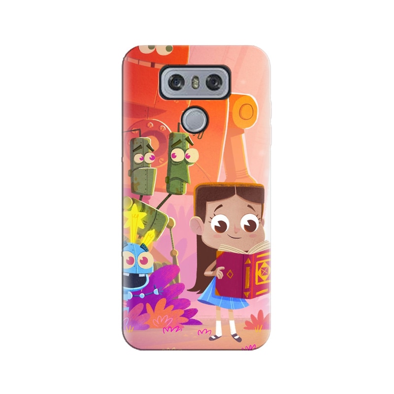 Husa silicon pentru LG G6, Children Kids Robots Illustration Colorful K