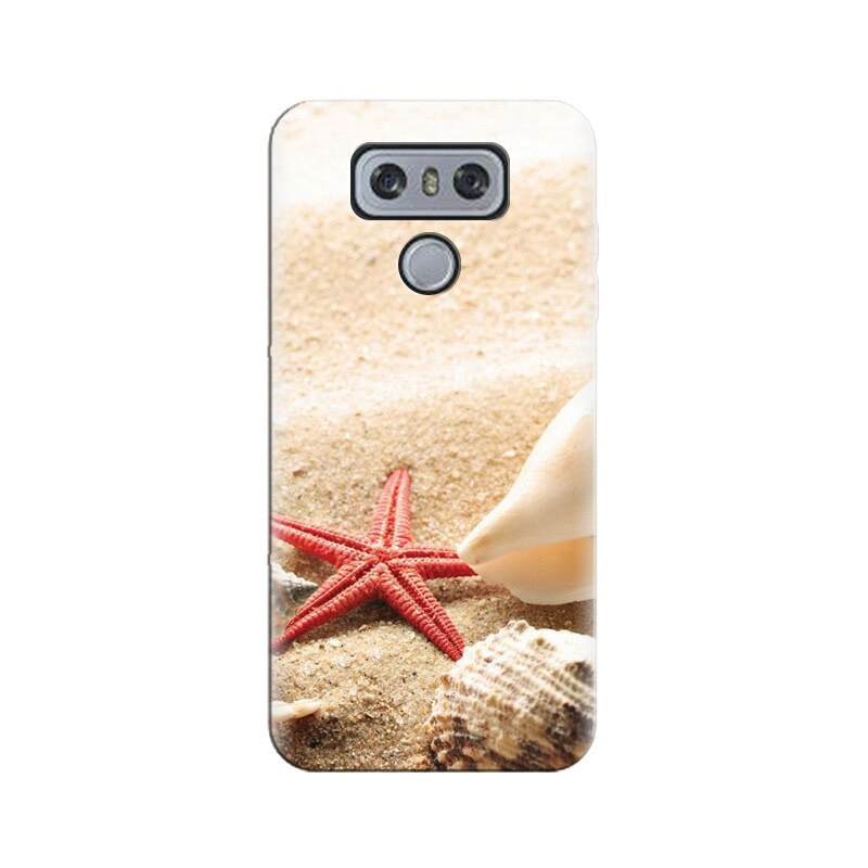 Husa silicon pentru LG G6, Beach Shells And Starfish