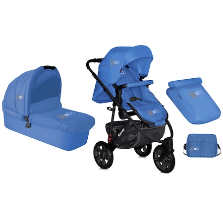 Детска количка 2 в 1 Lorelli Premium Monza 3, Синя